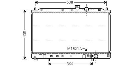 Радіатор охолодження MITSUBISHI COLT, AVA COOLING (MT2064) Радіатор охолодження MITSUBISHI COLT, AVA COOLING (MT2064)