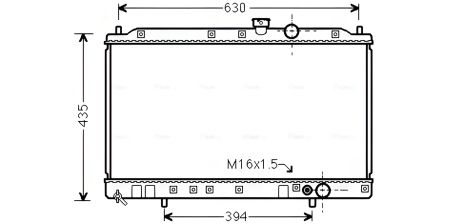 Охолоджуючий Радіатор MITSUBISHI COLT, AVA COOLING (MT2064)