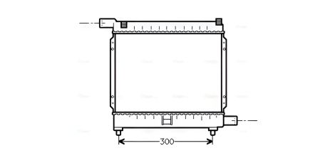 Радіатор охолодження для MERCEDES-BENZ 190, AVA COOLING (MS2039) Радіатор охолодження для MERCEDES-BENZ 190, AVA COOLING (MS2039)