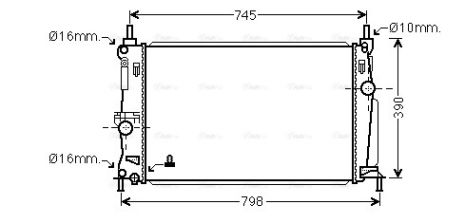 Радіатор охолодження MAZDA 3, AVA COOLING (MZ2254) Радіатор охолодження MAZDA 3, AVA COOLING (MZ2254)