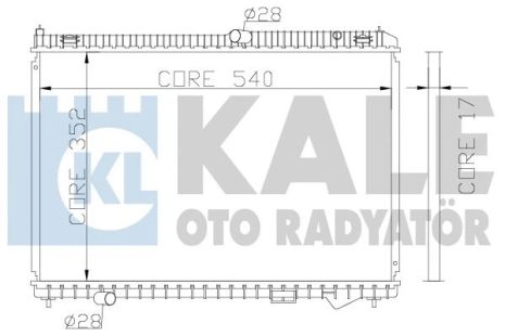 Радіатор охолодження FORD TOURNEO, KALE OTO RADYATOR (341945)