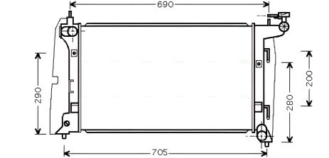Охладительный радиатор TOYOTA COROLLA, AVA COOLING (TOA2290) Охладительный радиатор TOYOTA COROLLA, AVA COOLING (TOA2290)