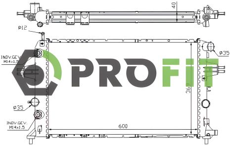 Компонент охолодження радіатора PROFIT (17400259)