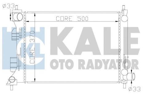 Радіатор охолодження KIA RIO, HYUNDAI ACCENT, KALE OTO RADYATOR (342285) Радіатор охолодження KIA RIO, HYUNDAI ACCENT, KALE OTO RADYATOR (342285)
