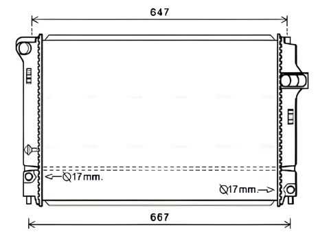 Охолоджувальний радіатор TOYOTA YARIS, AVA COOLING (TO2700)