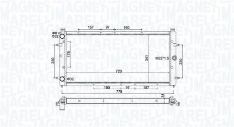 Радіатор охолодження VW TRANSPORTER, MAGNETI MARELLI (350213174600) Радіатор охолодження VW TRANSPORTER, MAGNETI MARELLI (350213174600)