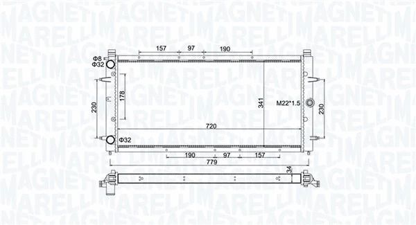 Радіатор охолодження VW TRANSPORTER, MAGNETI MARELLI (350213174600) Радіатор охолодження VW TRANSPORTER, MAGNETI MARELLI (350213174600)