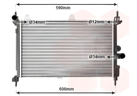 OPEL ASTRA охлаждающий радиатор, Van Wezel (37002127)