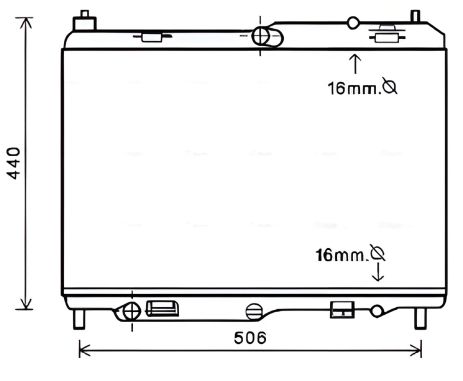 Радиатор для FORD FIESTA, AVA COOLING (FD2441)