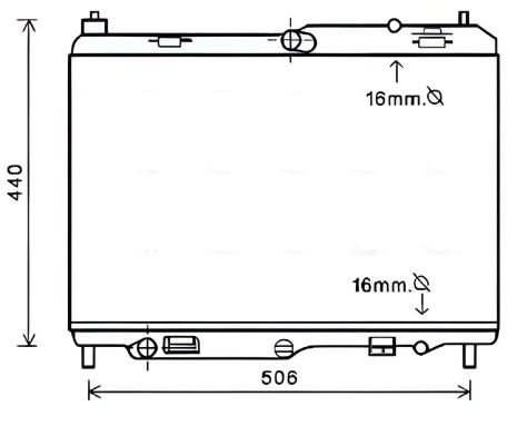 Радіатор охолодження для FORD FIESTA, AVA COOLING (FD2441) Радіатор охолодження для FORD FIESTA, AVA COOLING (FD2441)