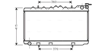 Радіатор охолодження для NISSAN PRIMERA, AVA COOLING (DN2094)