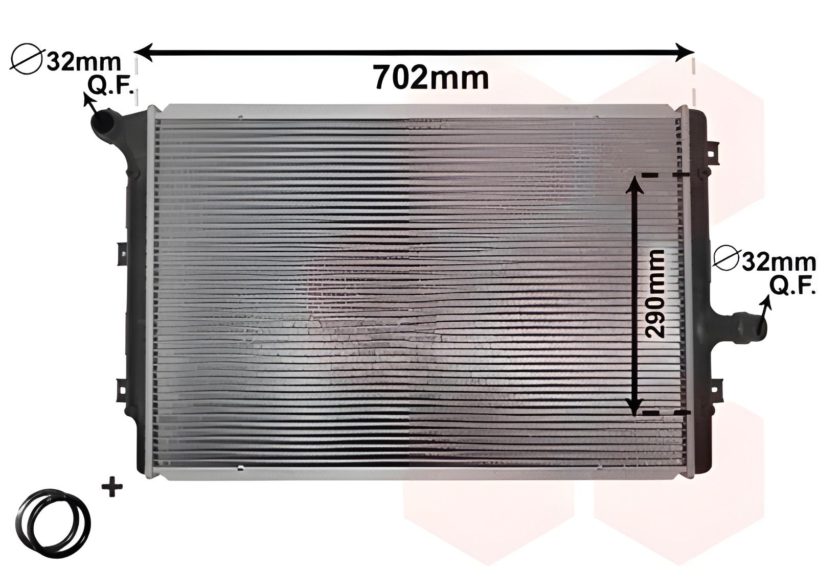 Радіатор охолодження для SKODA SUPERB, SEAT ALTEA, Van Wezel (58002208) Радіатор охолодження для SKODA SUPERB, SEAT ALTEA, Van Wezel (58002208)