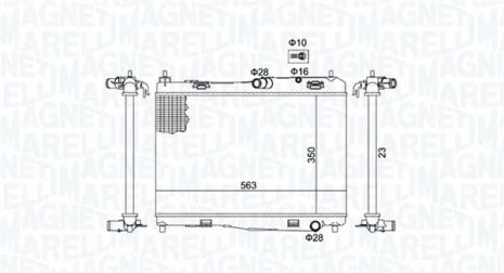Радіатор охолодження FORD B-MAX, MAGNETI MARELLI (350213142100) Радіатор охолодження FORD B-MAX, MAGNETI MARELLI (350213142100)