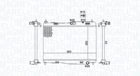 Радіатор охолодження FORD B-MAX, MAGNETI MARELLI (350213142100) Радіатор охолодження FORD B-MAX, MAGNETI MARELLI (350213142100)