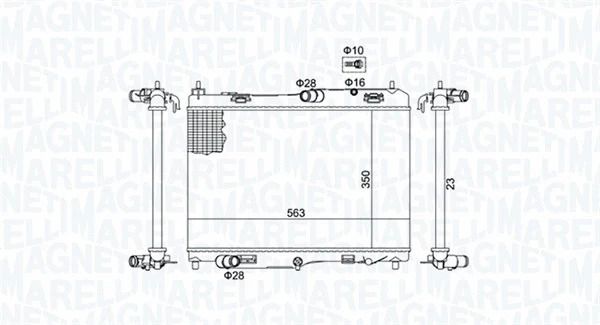 Радіатор охолодження FORD TRANSIT, MAGNETI MARELLI (350213184700) Радіатор охолодження FORD TRANSIT, MAGNETI MARELLI (350213184700)