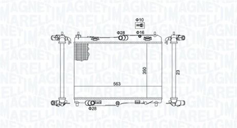 Радіатор охолодження FORD TRANSIT, MAGNETI MARELLI (350213184700) Радіатор охолодження FORD TRANSIT, MAGNETI MARELLI (350213184700)