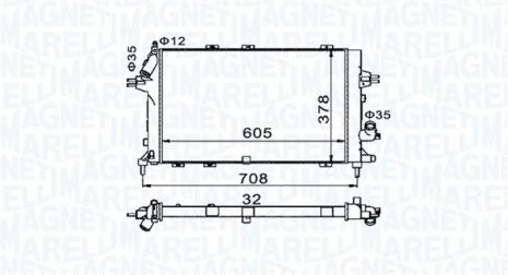 Радіатор охолодження VAUXHALL ASTRA, OPEL ASTRA, MAGNETI MARELLI (350213153400) Радіатор охолодження VAUXHALL ASTRA, OPEL ASTRA, MAGNETI MARELLI (350213153400)