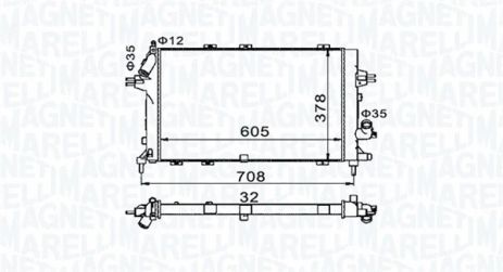 Радіатор охолодження VAUXHALL ASTRA, OPEL ASTRA, MAGNETI MARELLI (350213153400) Радіатор охолодження VAUXHALL ASTRA, OPEL ASTRA, MAGNETI MARELLI (350213153400)