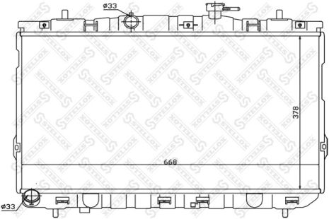 Радіатор охолодження HYUNDAI ELANTRA, STELLOX (1025472SX) Радіатор охолодження HYUNDAI ELANTRA, STELLOX (1025472SX)