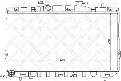 Радіатор охолодж. HYUNDAI ELANTRA, STELLOX (1025472SX) Радіатор охолодж. HYUNDAI ELANTRA, STELLOX (1025472SX)