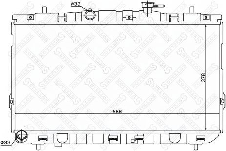 Радіатор охолодж. HYUNDAI ELANTRA, STELLOX (1025472SX) Радіатор охолодж. HYUNDAI ELANTRA, STELLOX (1025472SX)