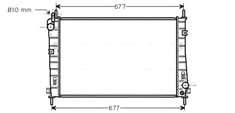 Охлаждающий радиатор FORD MONDEO, AVA COOLING (FDA2335)