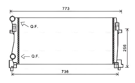 Охолоджувальний радіатор SEAT LEON, VW T-ROC, AVA COOLING (VNA2340) Охолоджувальний радіатор SEAT LEON, VW T-ROC, AVA COOLING (VNA2340)