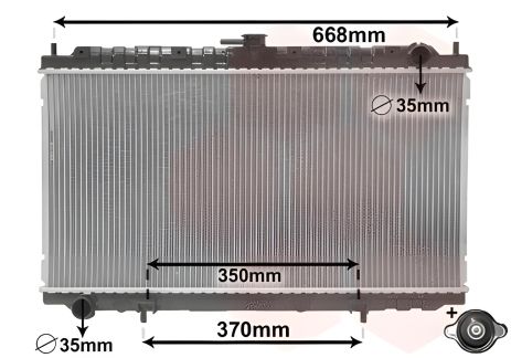 Охлаждающий радиатор NISSAN PRIMERA, Van Wezel (13002181)