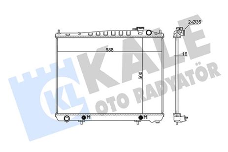 Радиатор охлаждения NISSAN PATHFINDER, KALE OTO RADYATOR (348410) Радиатор охлаждения NISSAN PATHFINDER, KALE OTO RADYATOR (348410)