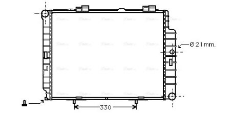 Радиатор охлаждения MERCEDES-BENZ E-CLASS, AVA COOLING (MSA2287) Радиатор охлаждения MERCEDES-BENZ E-CLASS, AVA COOLING (MSA2287)