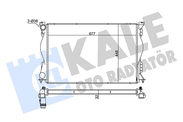 Радіатор охолодження AUDI A6, KALE OTO RADYATOR (348315) Радіатор охолодження AUDI A6, KALE OTO RADYATOR (348315)
