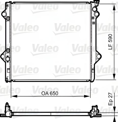 Охлаждения радиатор для TOYOTA LAND, VALEO (735569)