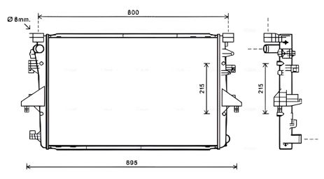 Охолоджувальний радіатор VW CALIFORNIA, AVA COOLING (VN2317) Охолоджувальний радіатор VW CALIFORNIA, AVA COOLING (VN2317)
