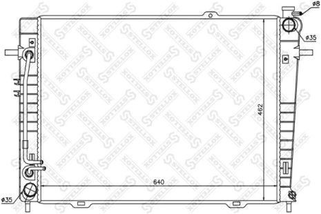 Радіатор охолодження HYUNDAI TUCSON, KIA SPORTAGE, STELLOX (1025316SX) Радіатор охолодження HYUNDAI TUCSON, KIA SPORTAGE, STELLOX (1025316SX)