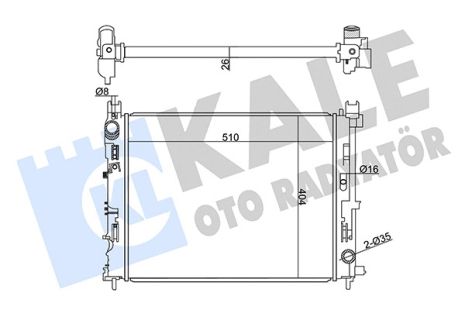 Радіатор охолодження RENAULT DUSTER, DACIA LOGAN, KALE OTO RADYATOR (358970) Радіатор охолодження RENAULT DUSTER, DACIA LOGAN, KALE OTO RADYATOR (358970)