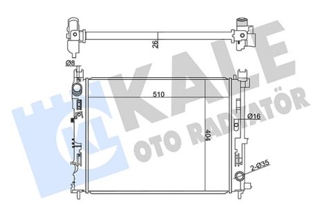 Радіатор охолодження RENAULT DUSTER, DACIA LOGAN, KALE OTO RADYATOR (358970) Радіатор охолодження RENAULT DUSTER, DACIA LOGAN, KALE OTO RADYATOR (358970)