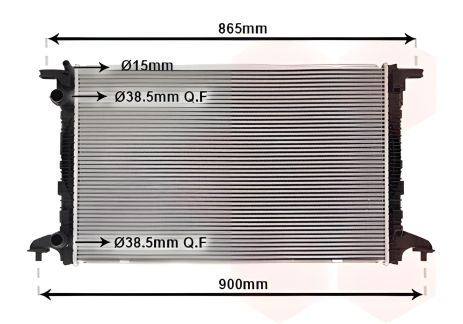 Радиатор охлаждения для AUDI A6 от VAN WEZEL (03012721) Радиатор охлаждения для AUDI A6 от VAN WEZEL (03012721)