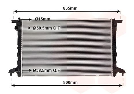 Радіатор системи охолодження AUDI A6, VAN WEZEL (03012721) Радіатор системи охолодження AUDI A6, VAN WEZEL (03012721)