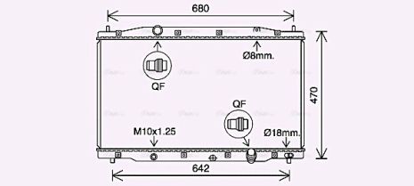 Радиатор охлаждения HONDA CR-V, AVA COOLING (HD2315) Радиатор охлаждения HONDA CR-V, AVA COOLING (HD2315)