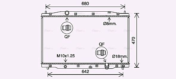 Радиатор охлаждения HONDA CR-V, AVA COOLING (HD2315) Радиатор охлаждения HONDA CR-V, AVA COOLING (HD2315)