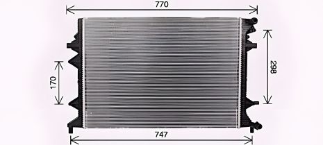 Радіатор охолодження для SKODA YETI, VW CADDY, AVA (VN2415) Радіатор охолодження для SKODA YETI, VW CADDY, AVA (VN2415)