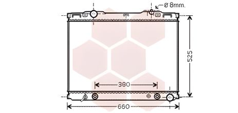 Радиатор охлаждения для KIA SORENTO, VAN WEZEL (83002139)