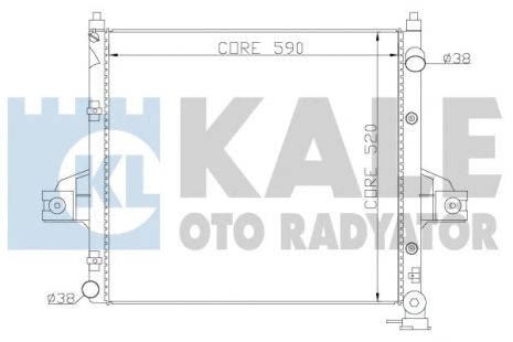 Радіатор охолодження JEEP GRAND CHEROKEE, KALE OTO RADYATOR (342090) Радіатор охолодження JEEP GRAND CHEROKEE, KALE OTO RADYATOR (342090)