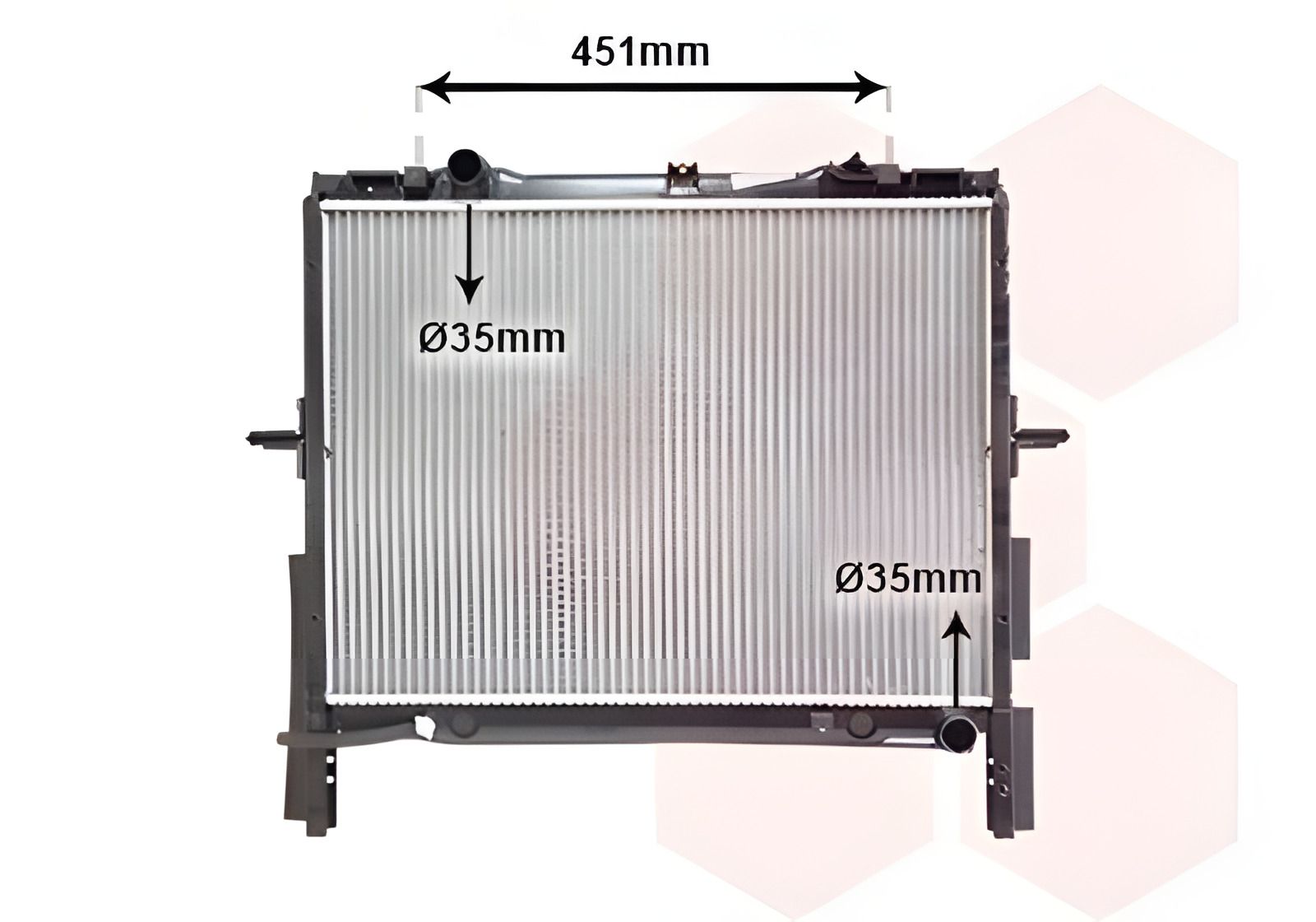 Радіатор охолодження для KIA SORENTO, Van Wezel (83002133) Радіатор охолодження для KIA SORENTO, Van Wezel (83002133)