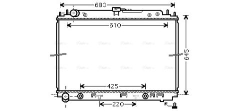 Радіатор охолодження NISSAN PATHFINDER, AVA COOLING (DNA2297) Радіатор охолодження NISSAN PATHFINDER, AVA COOLING (DNA2297)