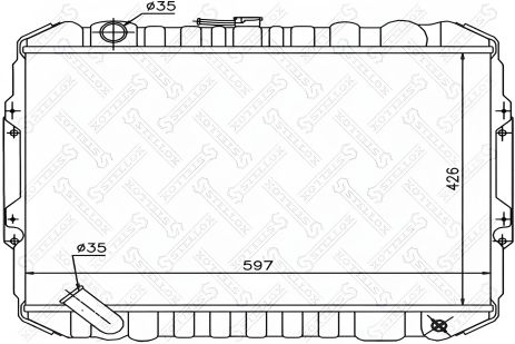 Охлаждающий радиатор для MITSUBISHI PAJERO, STELLOX (1025963SX)