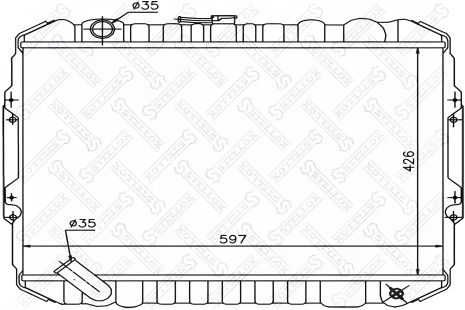 Охлаждающий радиатор для MITSUBISHI PAJERO, STELLOX (1025963SX)