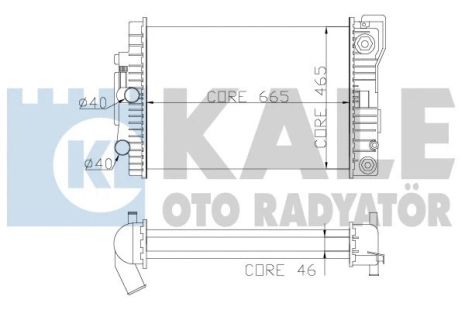 Радіатор охолодження MERCEDES-BENZ S-CLASS, KALE OTO RADYATOR (351500) Радіатор охолодження MERCEDES-BENZ S-CLASS, KALE OTO RADYATOR (351500)