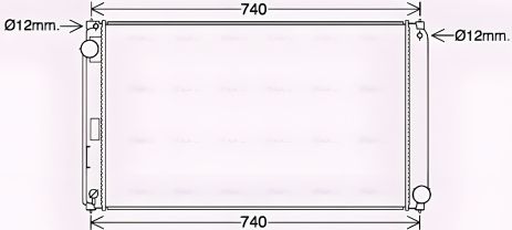 Охолоджувальний радіатор LEXUS NX, TOYOTA RAV, AVA COOLING (TO2748)