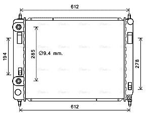 Радиатор охлаждения CHEVROLET HHR, AVA COOLING (CT2053) Радиатор охлаждения CHEVROLET HHR, AVA COOLING (CT2053)